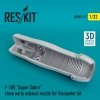 RESKIT RSU32-0078 F-100 SUPER SABRE CLOSE EARLY EXHAUST NOZZLE FOR TRUMPETER KIT 1/32
